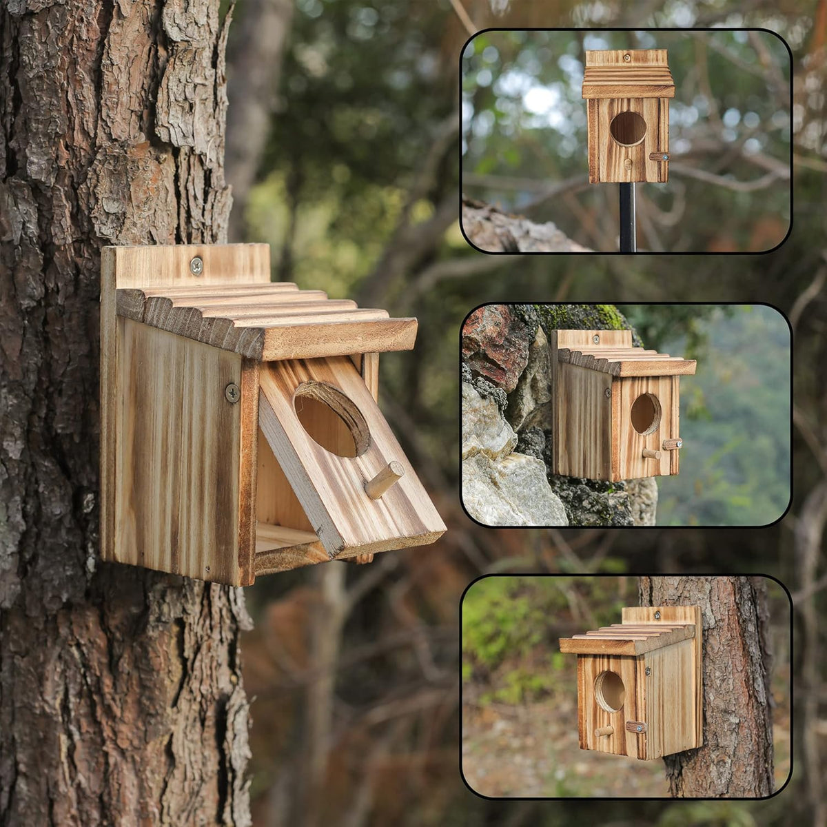 Humming Bird Houses for Outdoor Hanging Small Bird Nesting Box