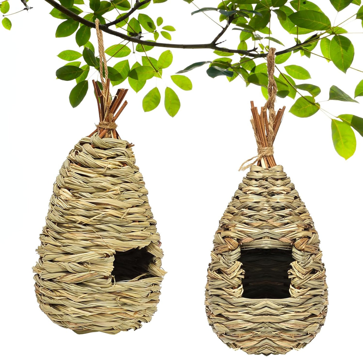 2PCS Hummingbird Houses for Outside Hanging