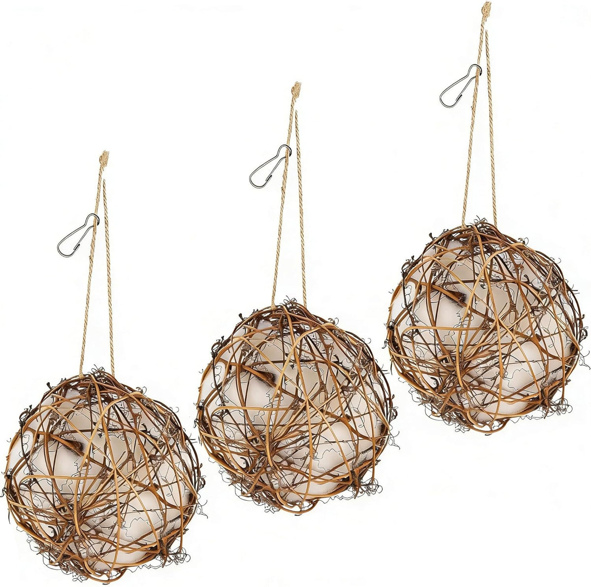 Natural Nesting Balls with Cotton Fibers for Wild Birds