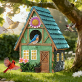 Hand-Painted Resin Birdhouses