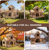 4-Holes Handmade Bird House