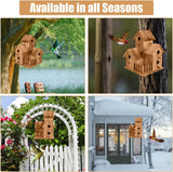 Handmade Wooden Bird House for Outside