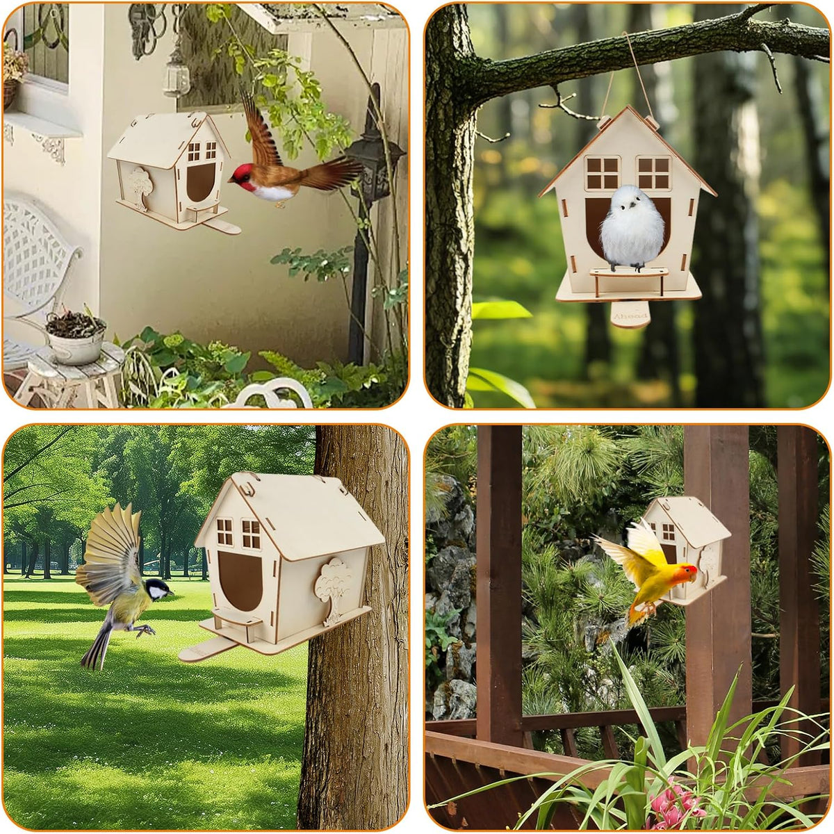 Wooden DIY Bird House Kit for Adults to Build