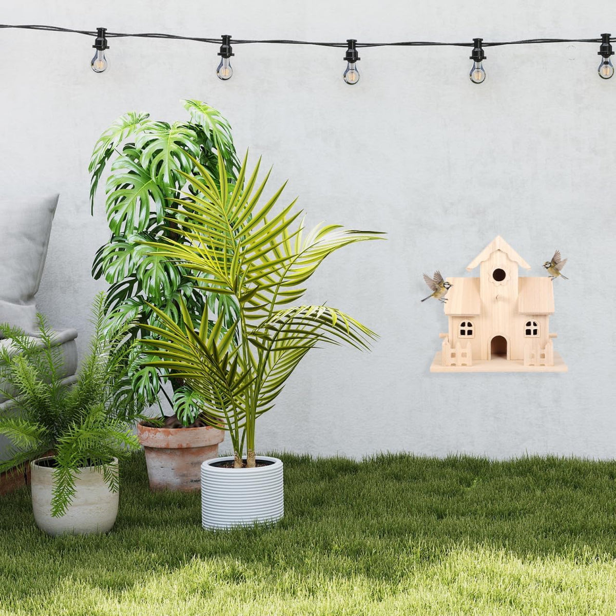 Wood Birdhouse Hanging Sleeping Nest