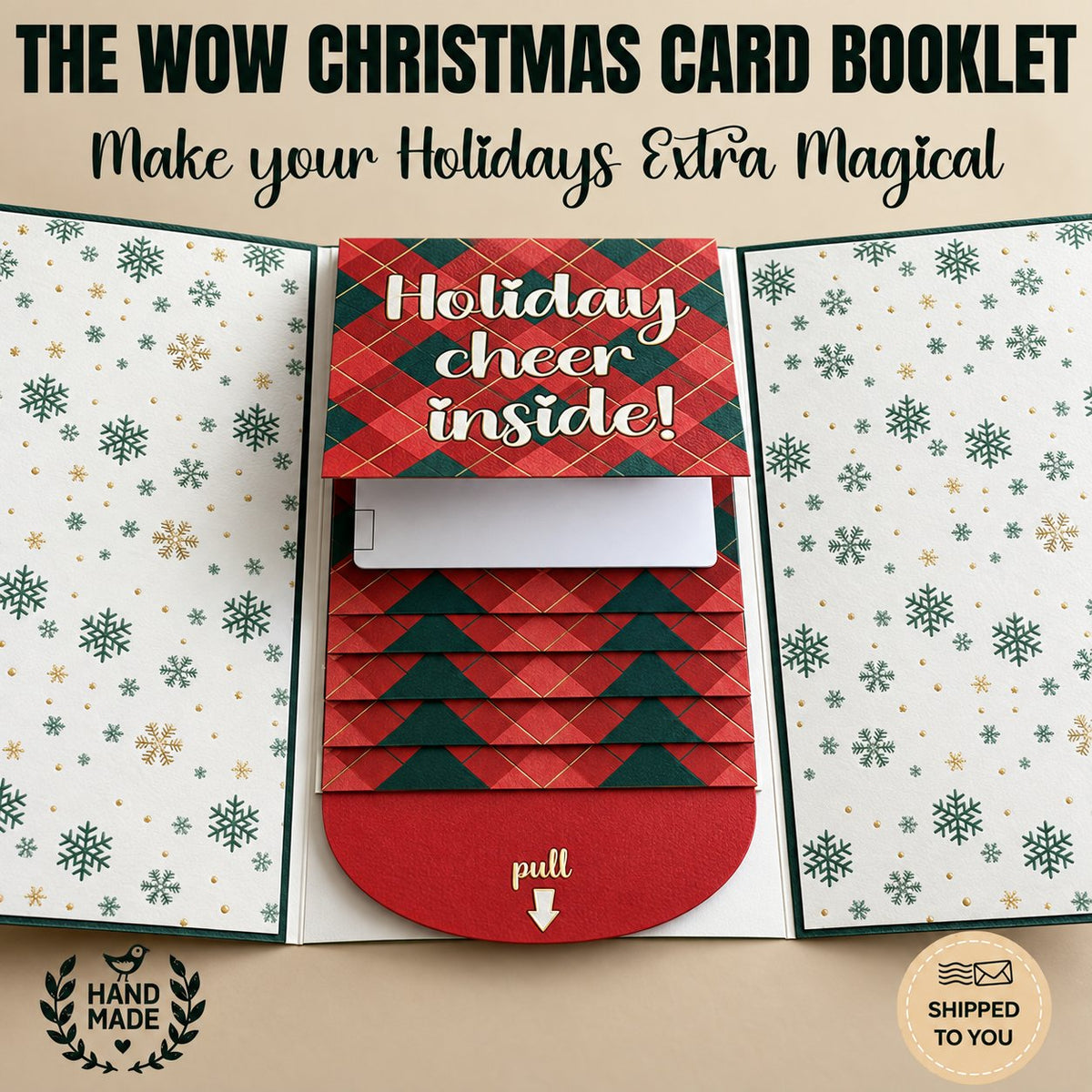 Waterfall Christmas Gift Card Booklet
