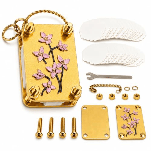 🌸 Mini Metal Flower Press – Pocket-Sized Botanical Press for Flowers & Leaves, Vintage Floral Craft Tool & Thoughtful Gift 🎁