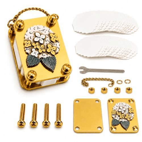 🌸 Mini Metal Flower Press – Pocket-Sized Botanical Press for Flowers & Leaves, Vintage Floral Craft Tool & Thoughtful Gift 🎁
