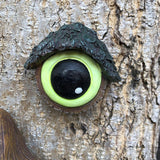Lifelike Tree Face Bird Feeder – Glowing Eyes Outdoor Yard Accent