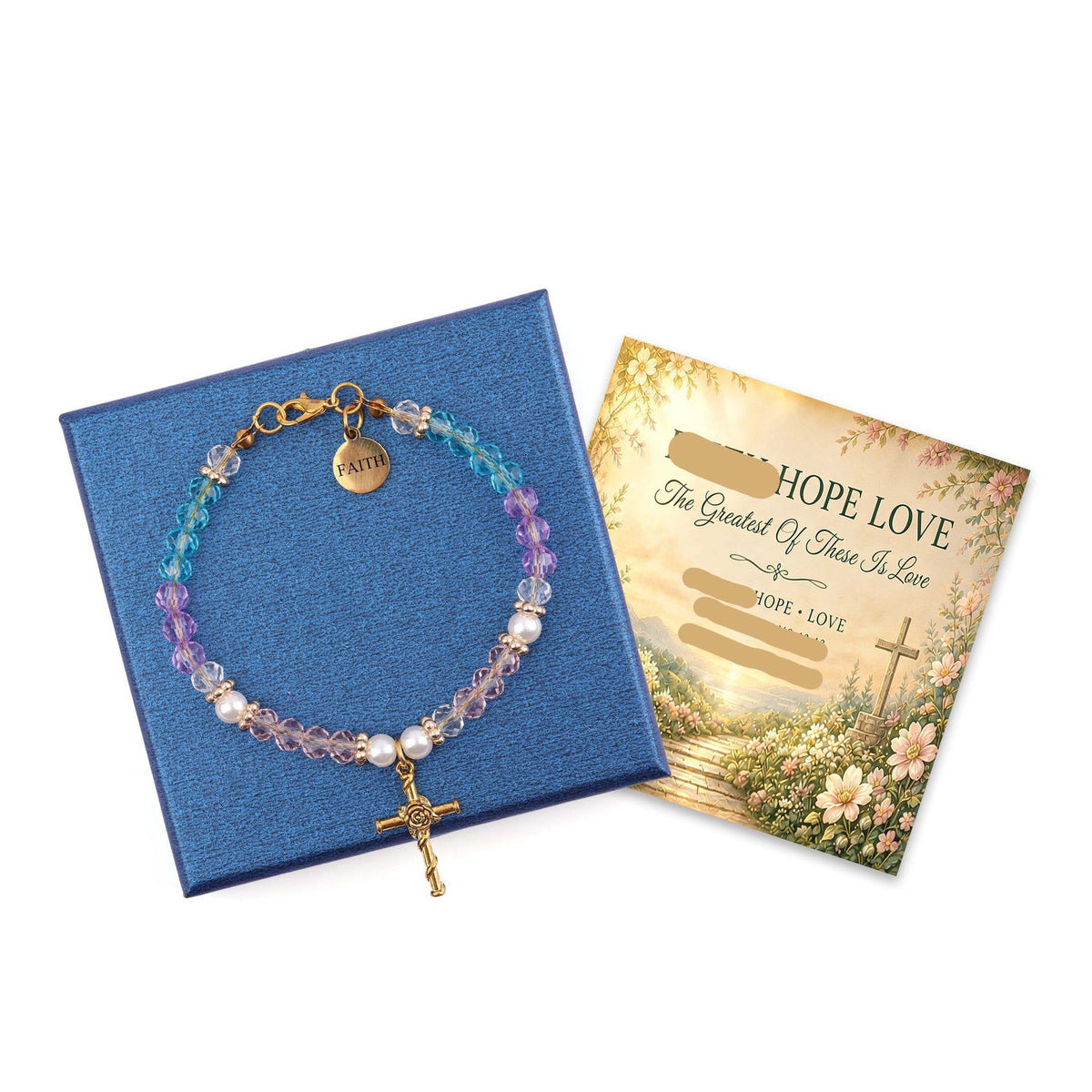 Faith Cross Bracelet for Women – Inspirational Gift Set