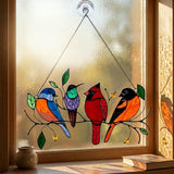 Birds Stained Glass Window Hangings