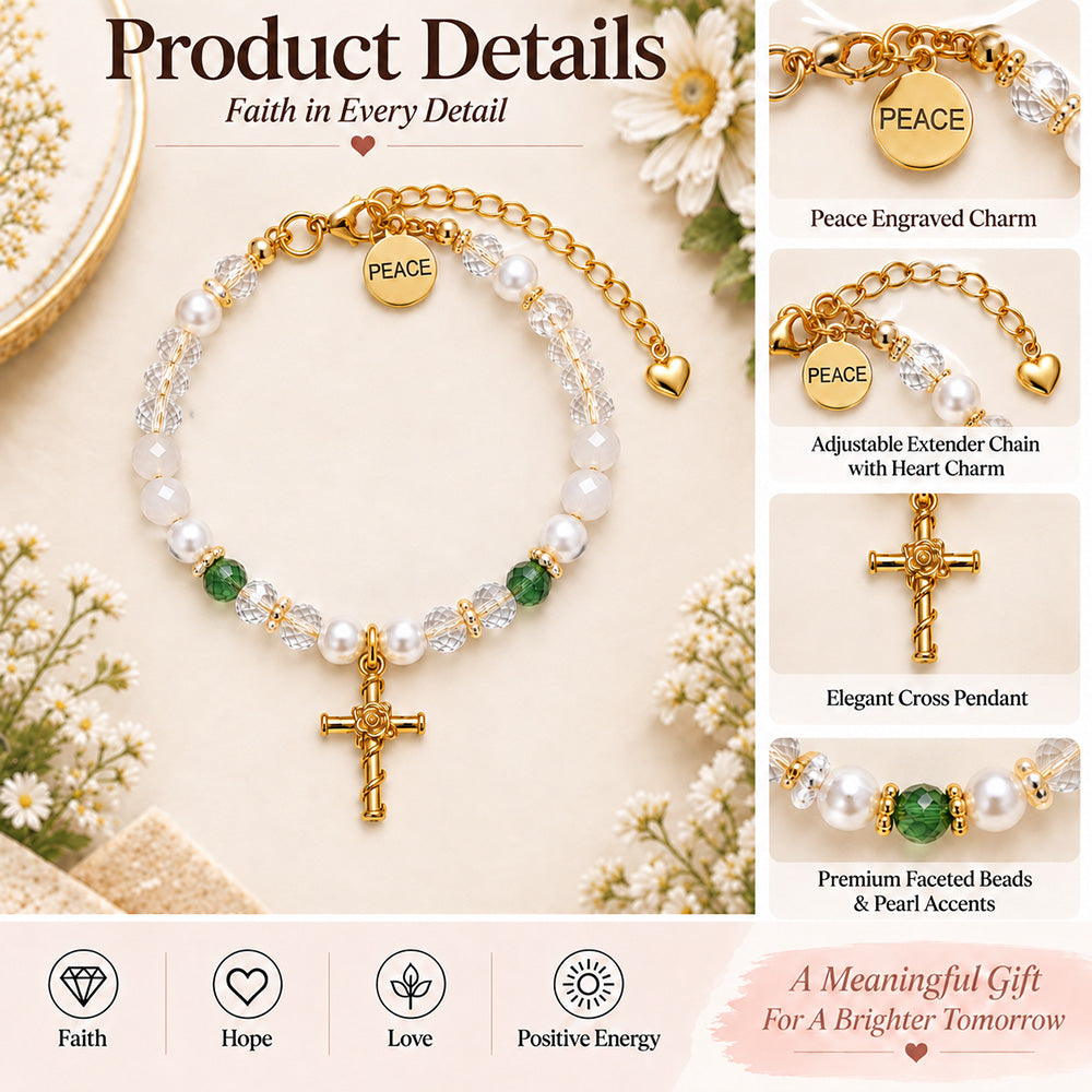 Faith Cross Bracelet for Women – Inspirational Gift Set