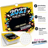 💥Early Bird Sale —🎁2027 Year of the  Wall Calendar – Bold Graffiti Humor Calendar📆🌟