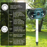 Solar-Powered Animal Repeller,Repellent for Outdoor Farm and Orchard Use