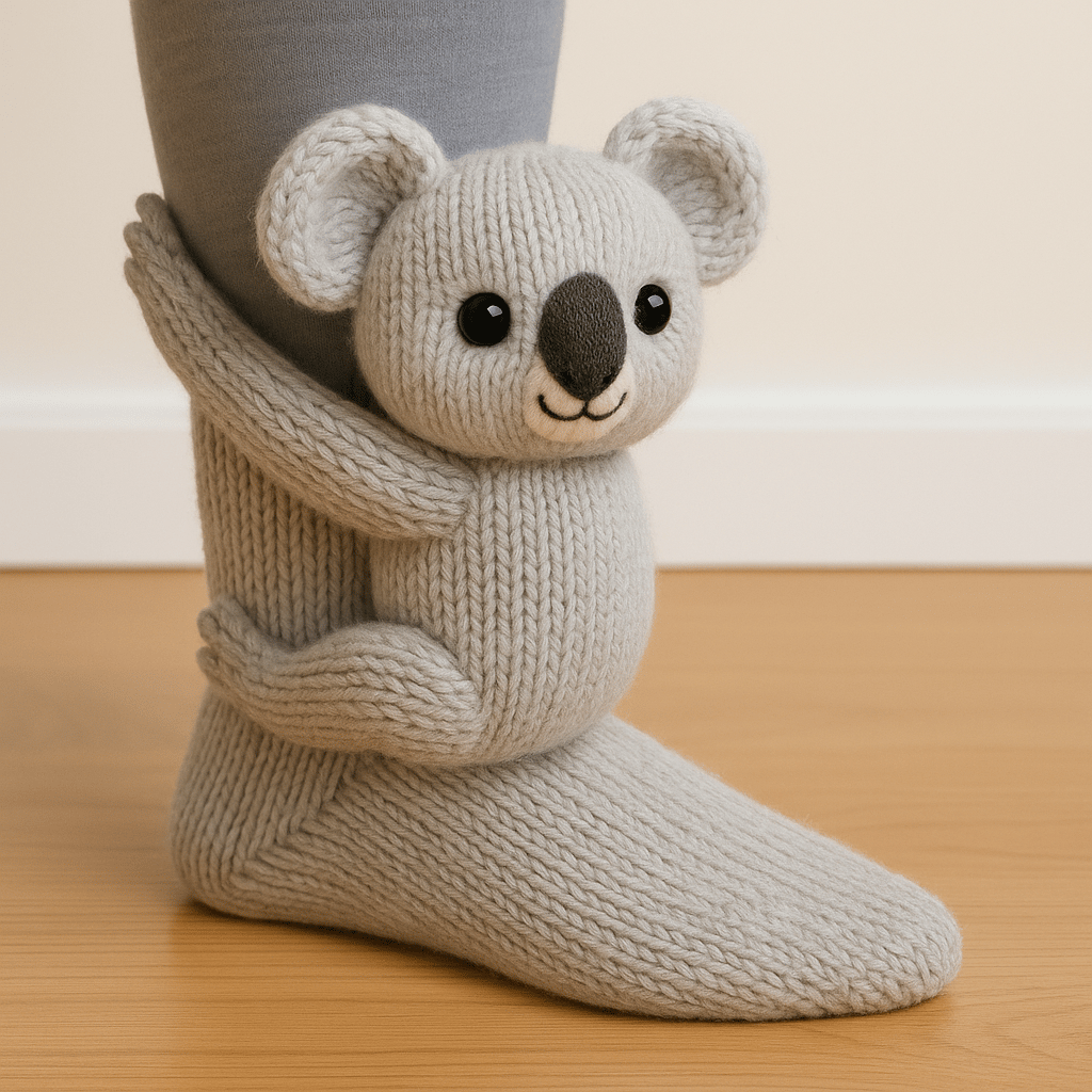 Cozy 3D Knit Animal Socks, Cute & Comfy for You or a Lovely Gift