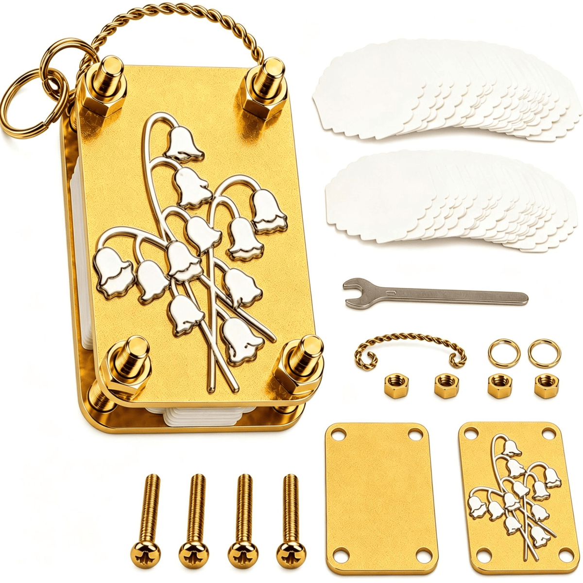 🌸 Mini Metal Flower Press – Pocket-Sized Botanical Press for Flowers & Leaves, Vintage Floral Craft Tool & Thoughtful Gift 🎁