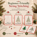 🎄6 Festive Designs ✨| Christmas Thread Art Card Kit – Create Beautiful Handmade Holiday Cards ✨