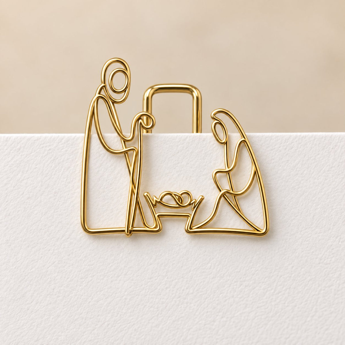 ✝️ Faith-Inspired Gold Paper Clips — Meaningful Christian Bookmarks