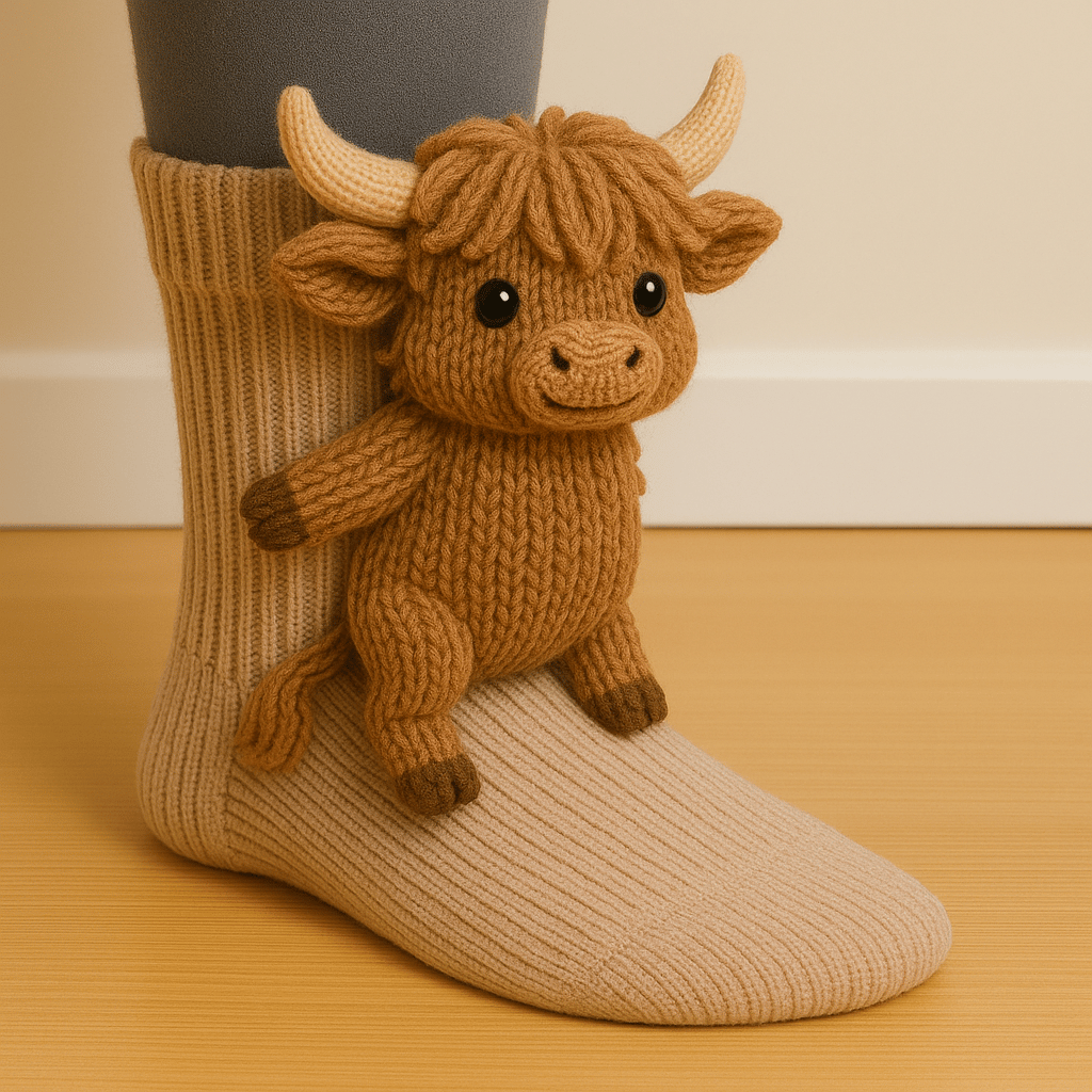 Cozy 3D Knit Animal Socks, Cute & Comfy for You or a Lovely Gift