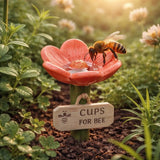 🐝Flower-Shaped Bee Watering Station💧