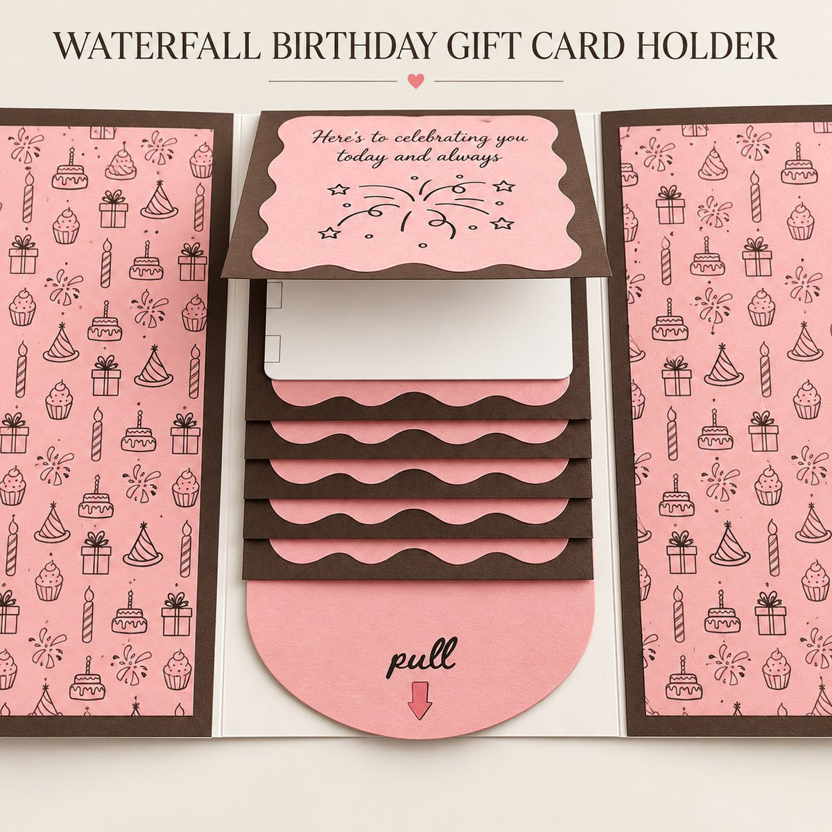 Waterfall Christmas Gift Card Booklet