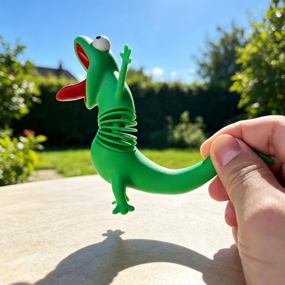 3D Printed Shaking Spring Lizard Fidget Toy | Funny Wobble Desk Decor, Stress Relief Sensory Toy & Novelty Gift