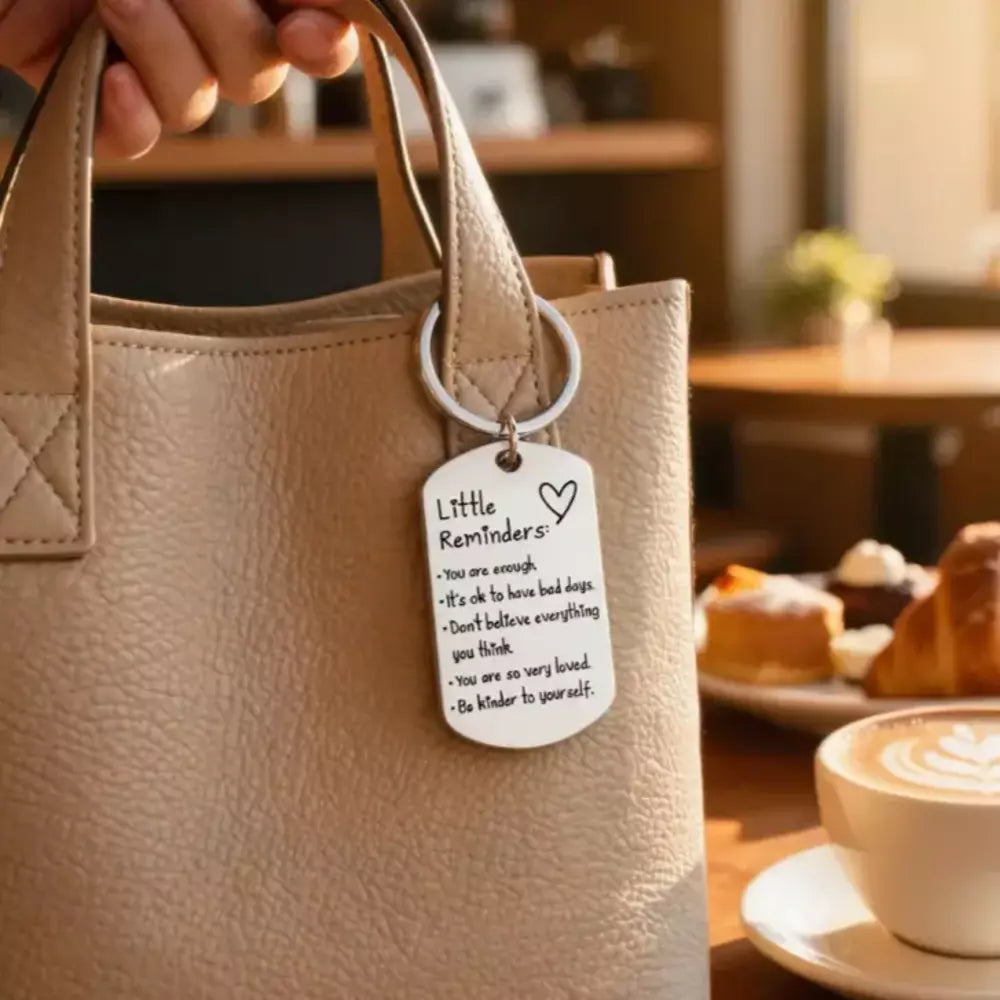 You Are Enough Inspirational Little Reminder Keychain