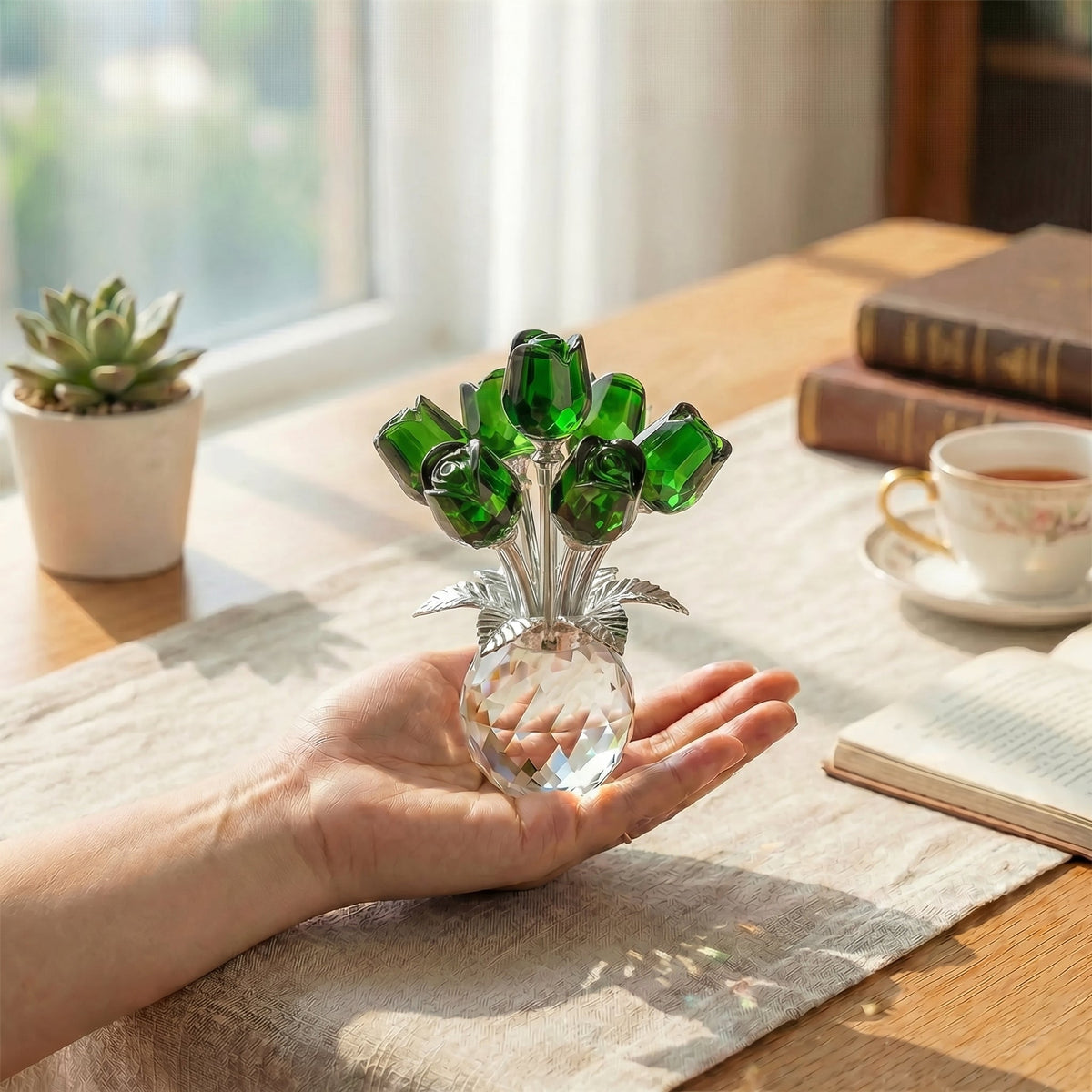 Forever Crystal Rose Bouquet – A Meaningful Gift for Her