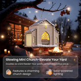 Church-Shaped Solar-Powered Bird Feeder