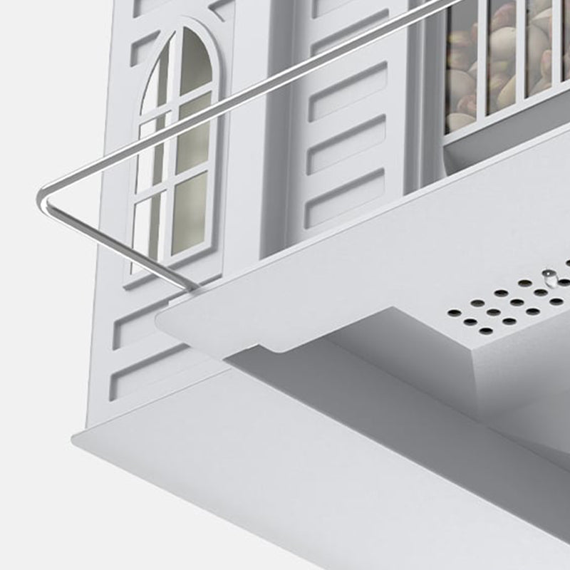 Church-Shaped Solar-Powered Bird Feeder