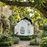 Church-Shaped Solar-Powered Bird Feeder