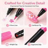 ⏳Time-Limited Special⏰24 Colors Dual Ended Nail Art Pens Set