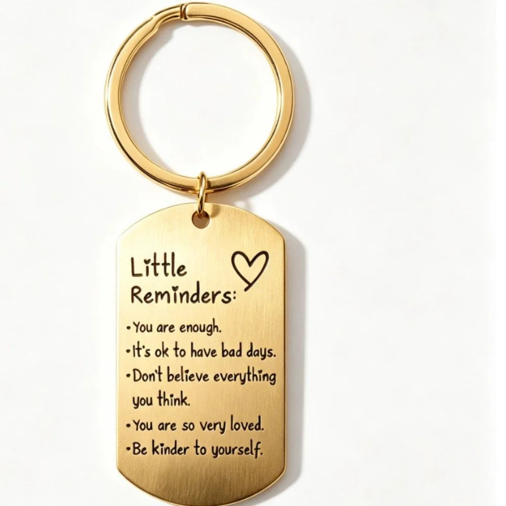 You Are Enough Inspirational Little Reminder Keychain