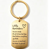 You Are Enough Inspirational Little Reminder Keychain