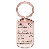 You Are Enough Inspirational Little Reminder Keychain