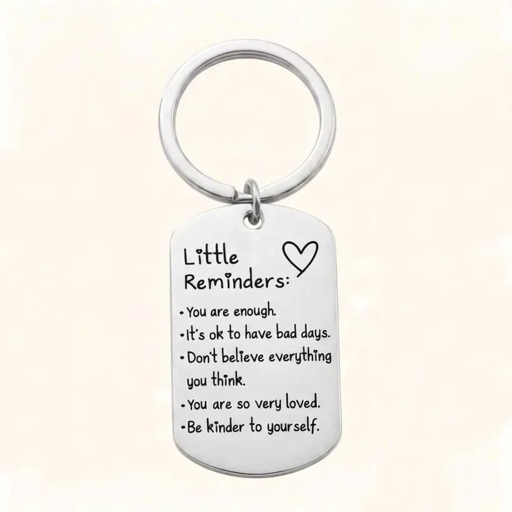 You Are Enough Inspirational Little Reminder Keychain